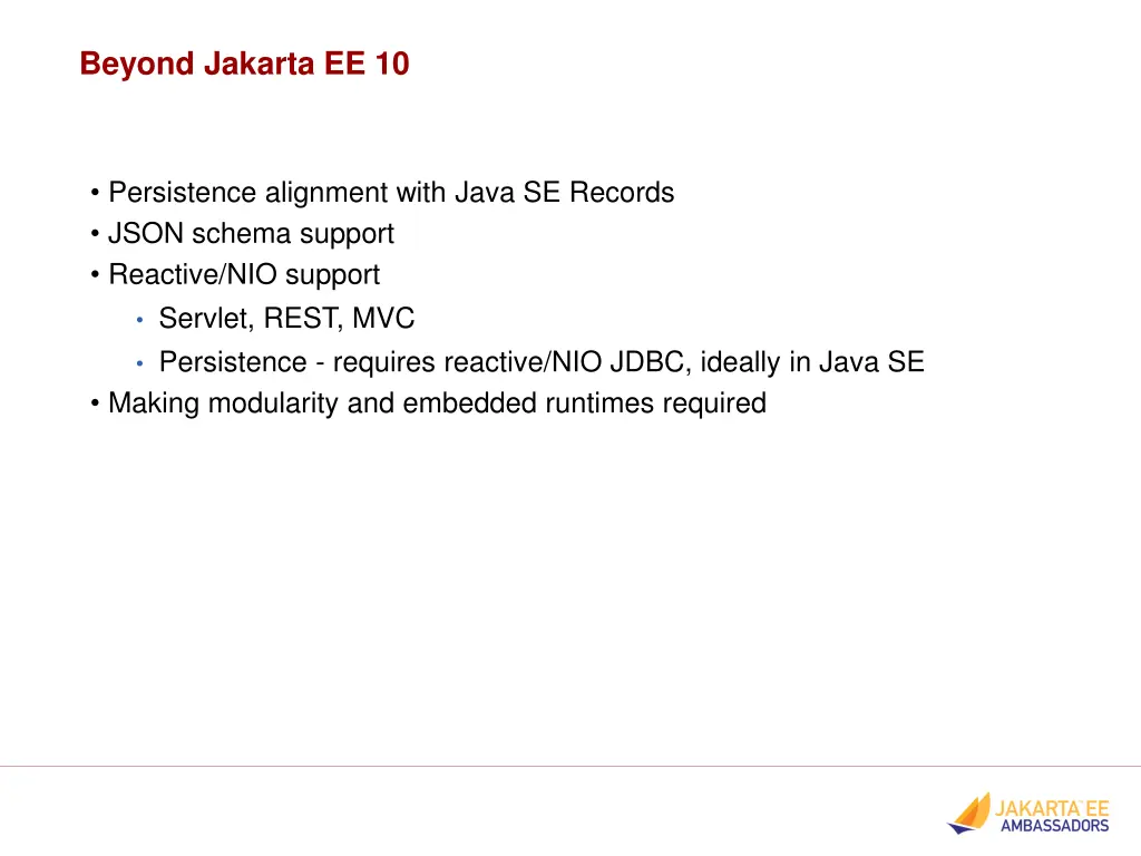 beyond jakarta ee 10