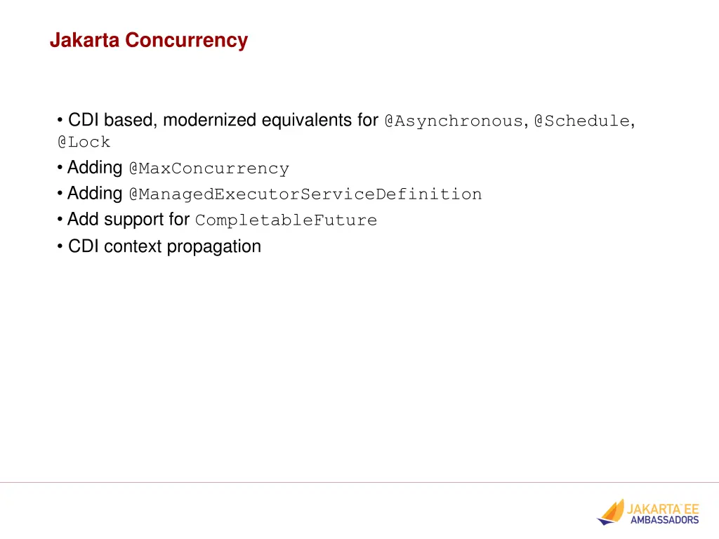 jakarta concurrency