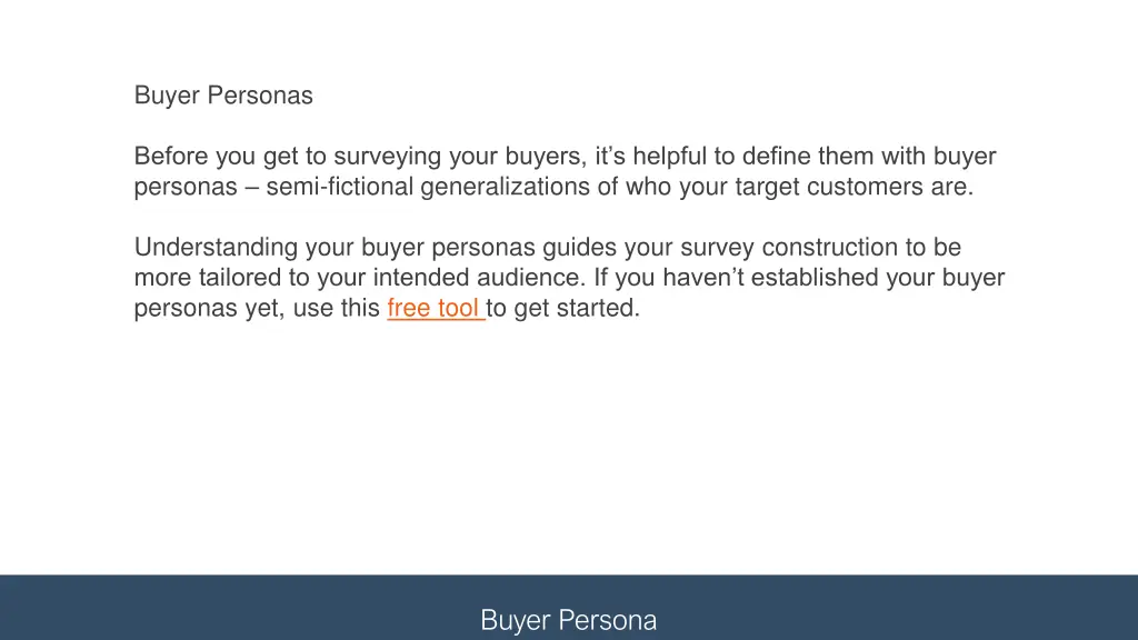 buyer personas