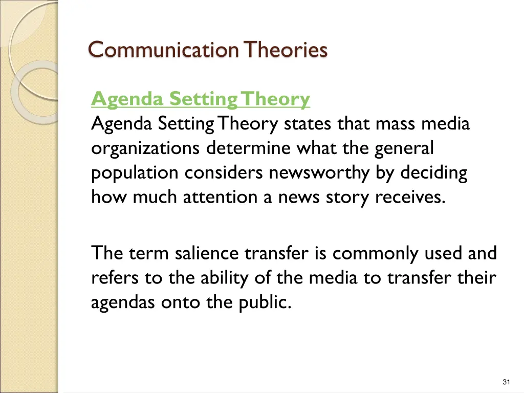 communication theories