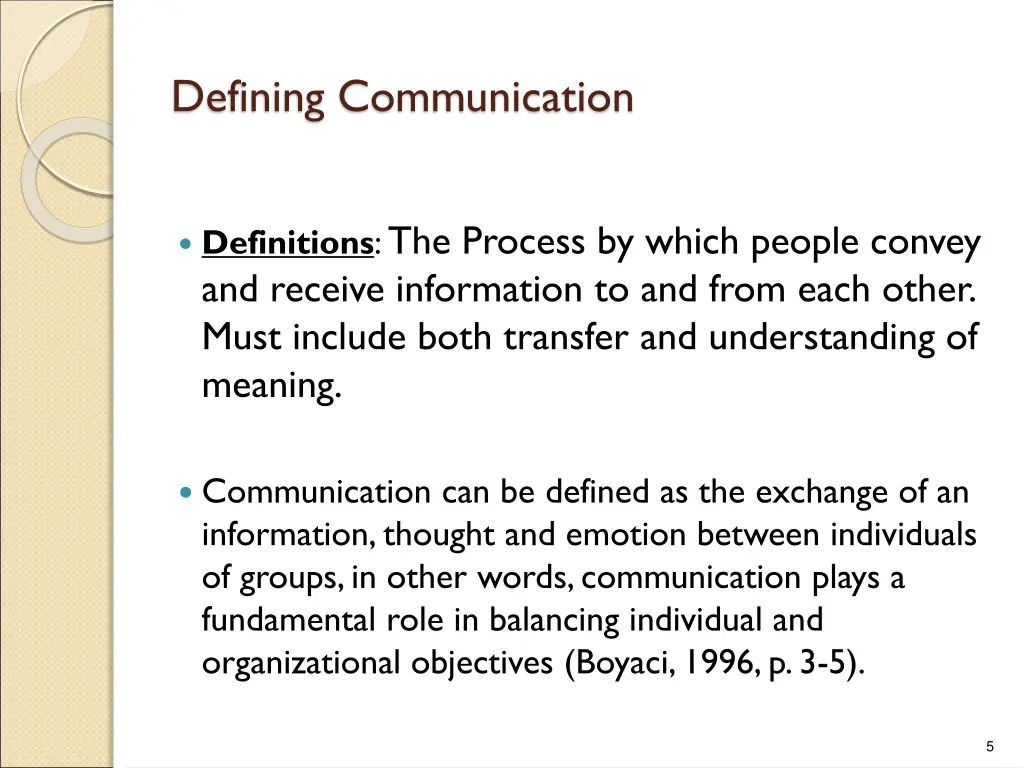 defining communication