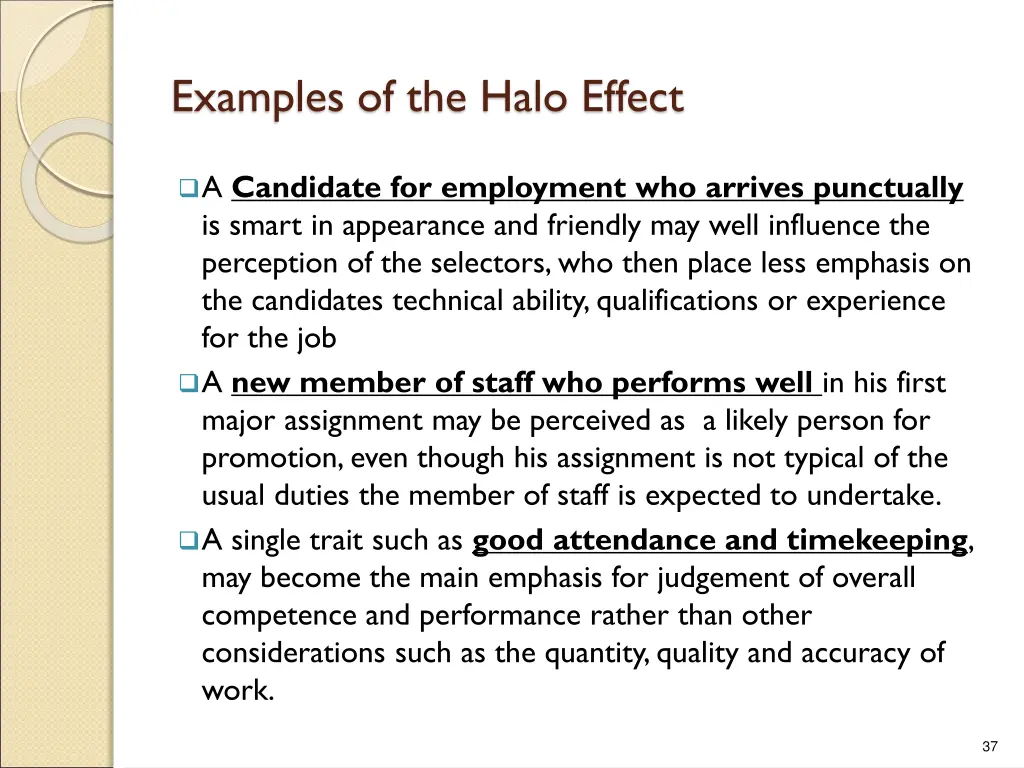 examples of the halo effect