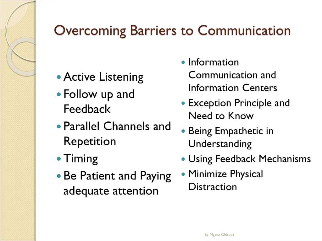 overcoming barriers to communication