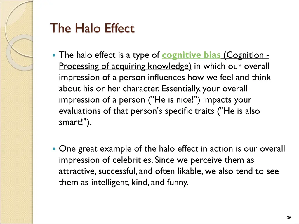 the halo effect