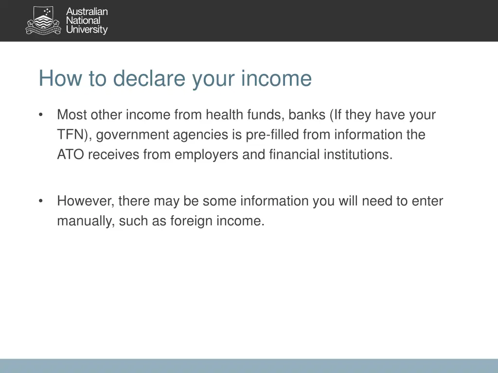 how to declare your income 1