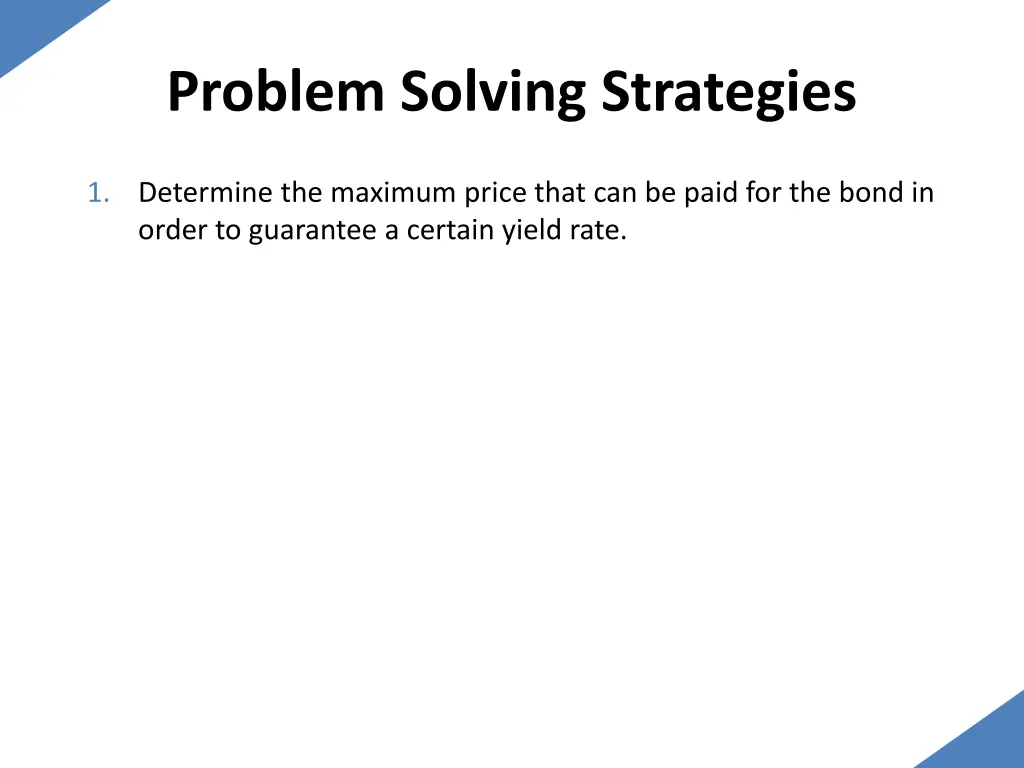 problem solving strategies 1