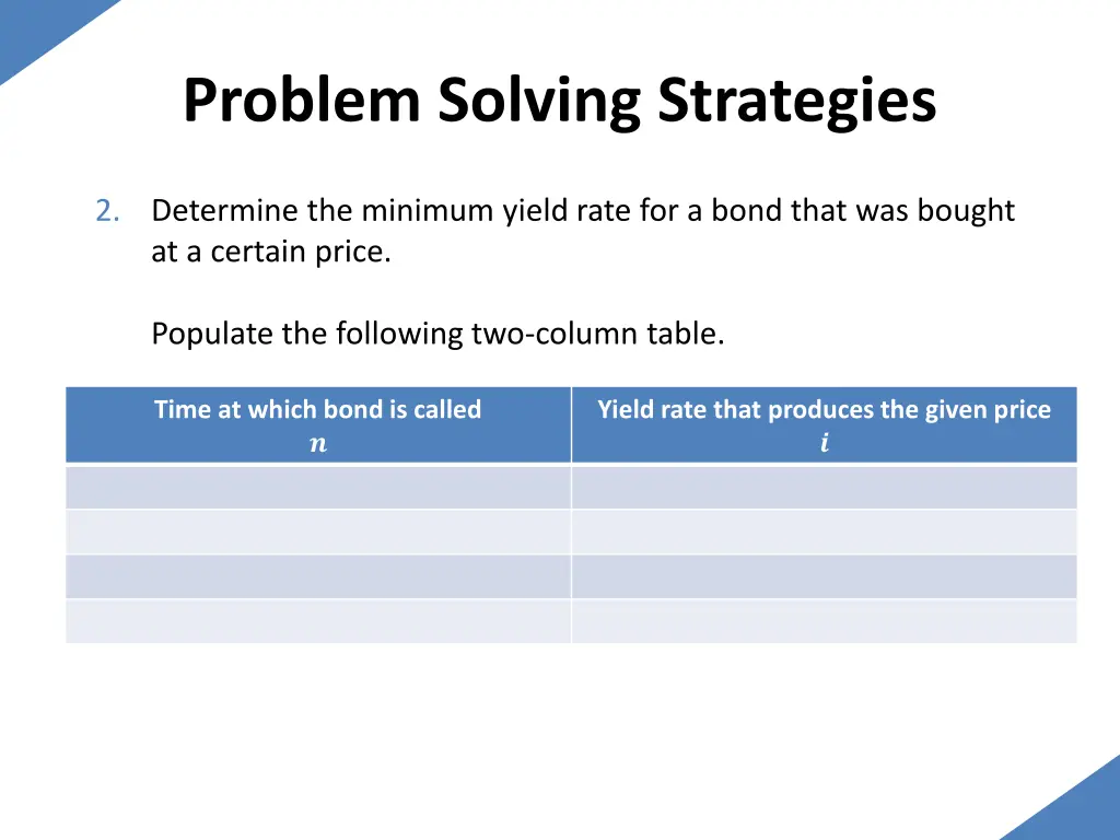 problem solving strategies 5