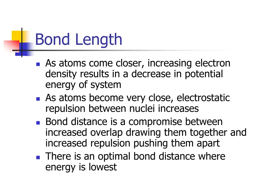 bond length