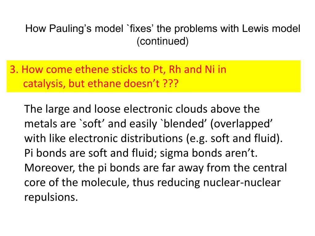 how pauling s model fixes the problems with lewis 2