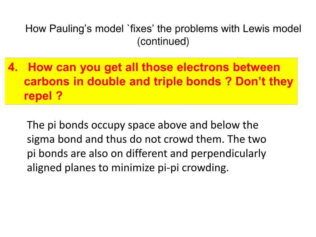 how pauling s model fixes the problems with lewis 3