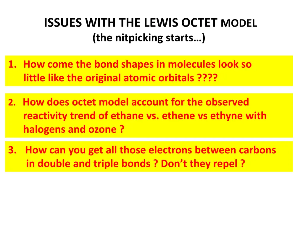 issues with the lewis octet model the nitpicking