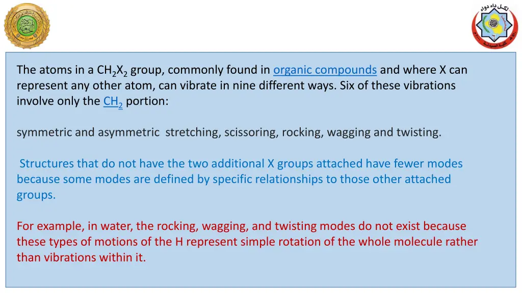 the atoms in a ch 2 x 2 group commonly found