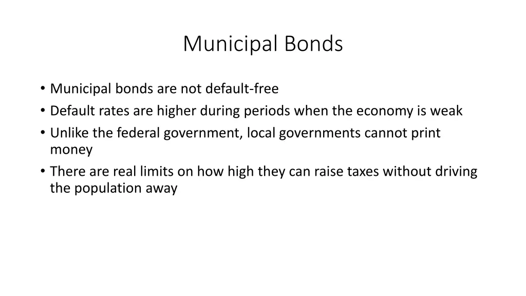 municipal bonds 1