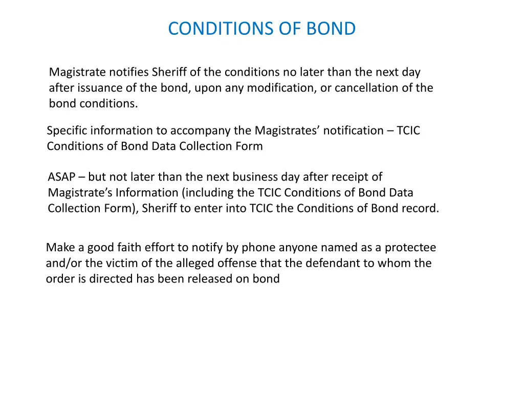 conditions of bond 3