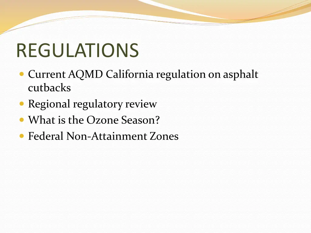 regulations