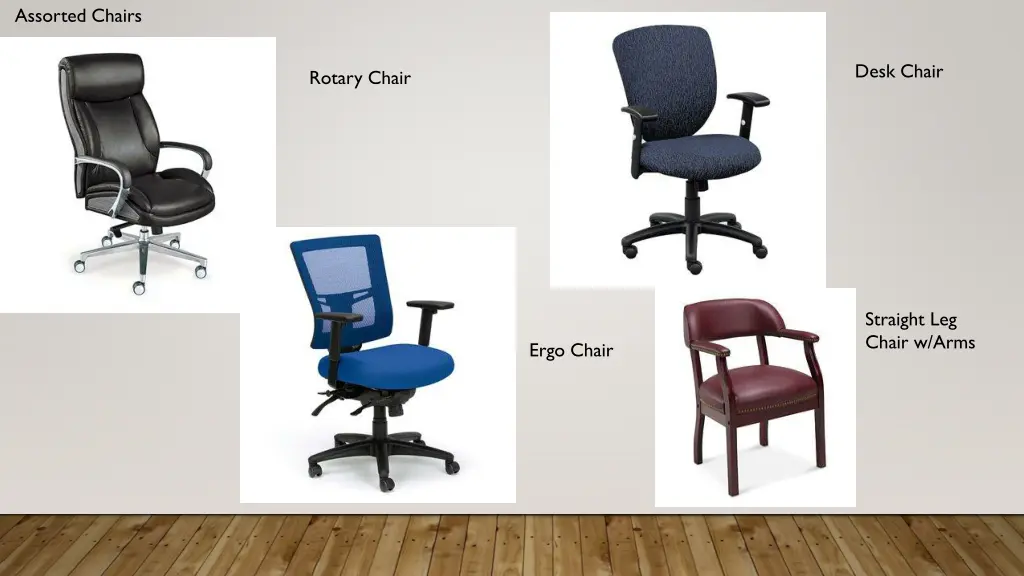 assorted chairs