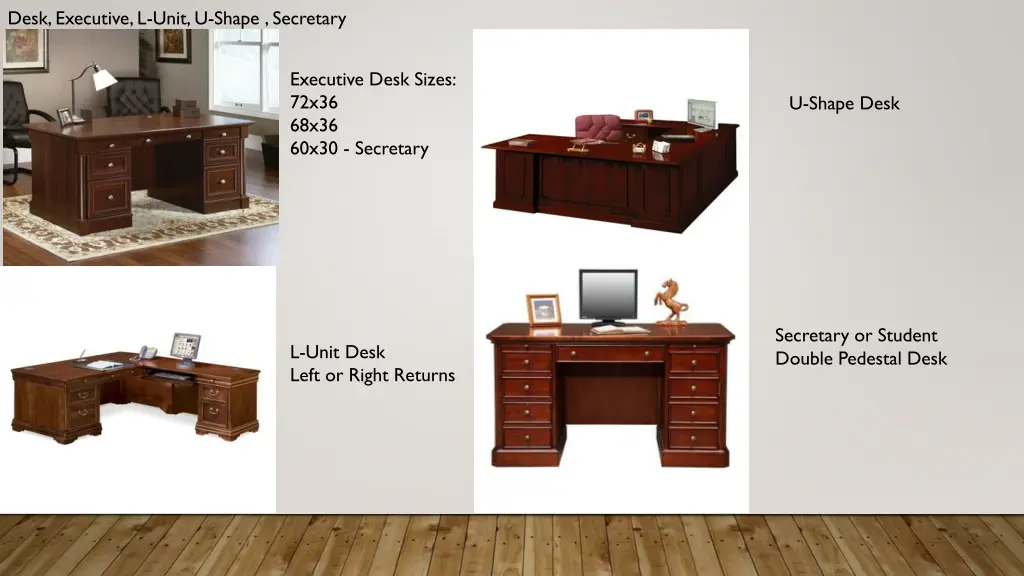 desk executive l unit u shape secretary