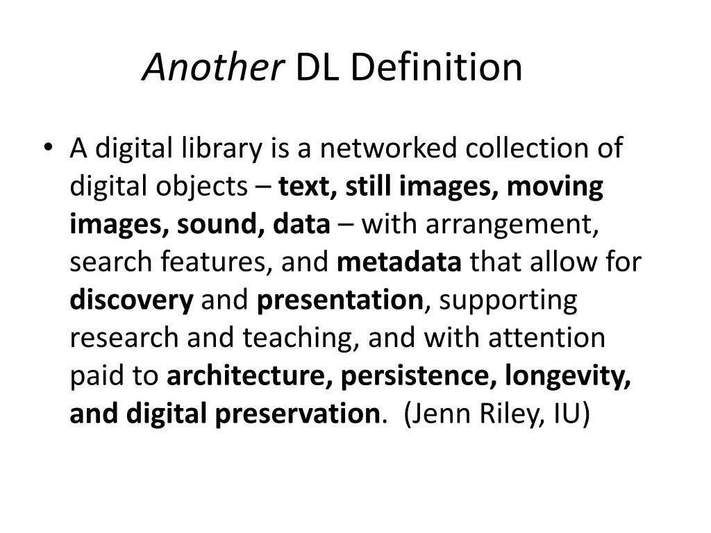 another dl definition