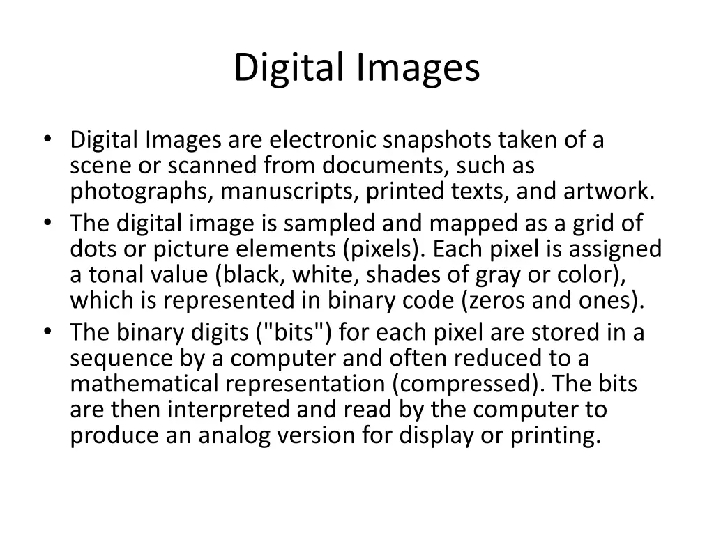 digital images