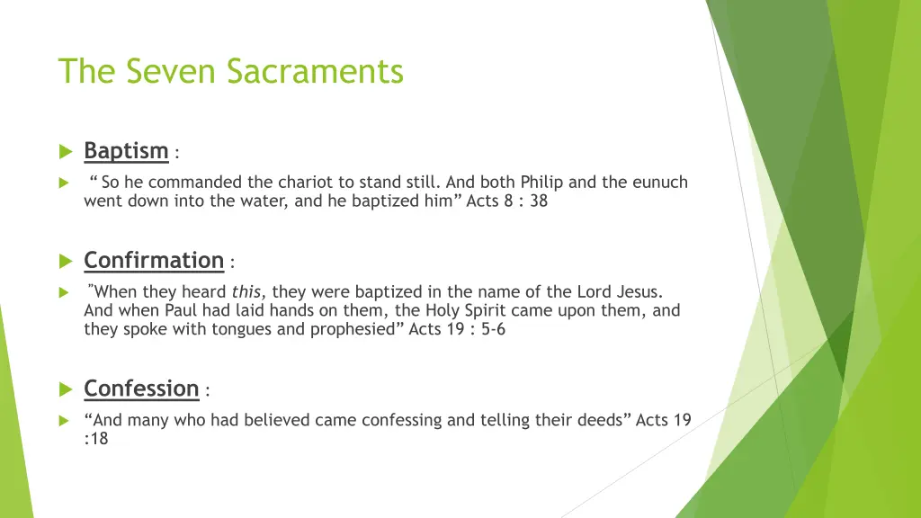 the seven sacraments