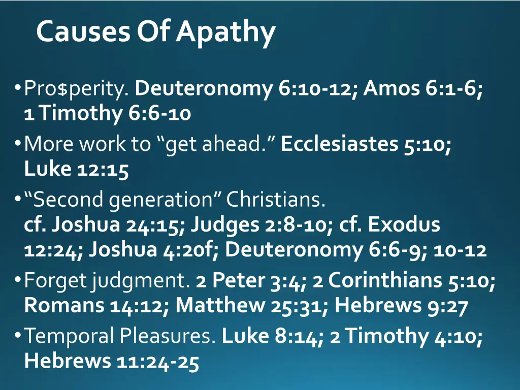 causes of apathy