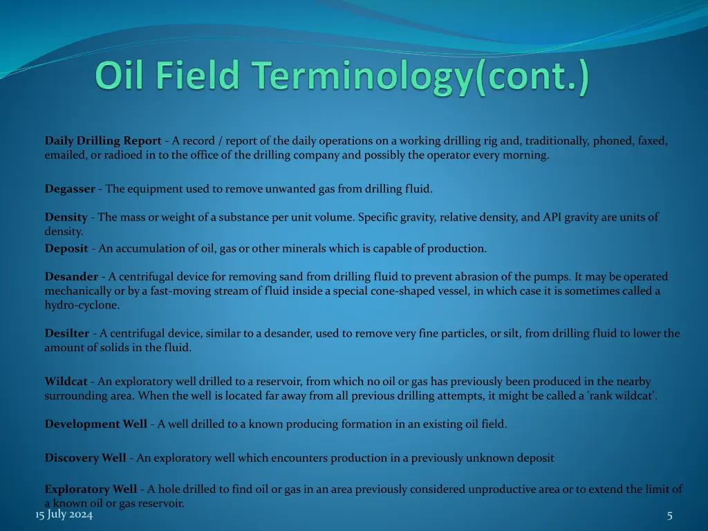 daily drilling report a record report