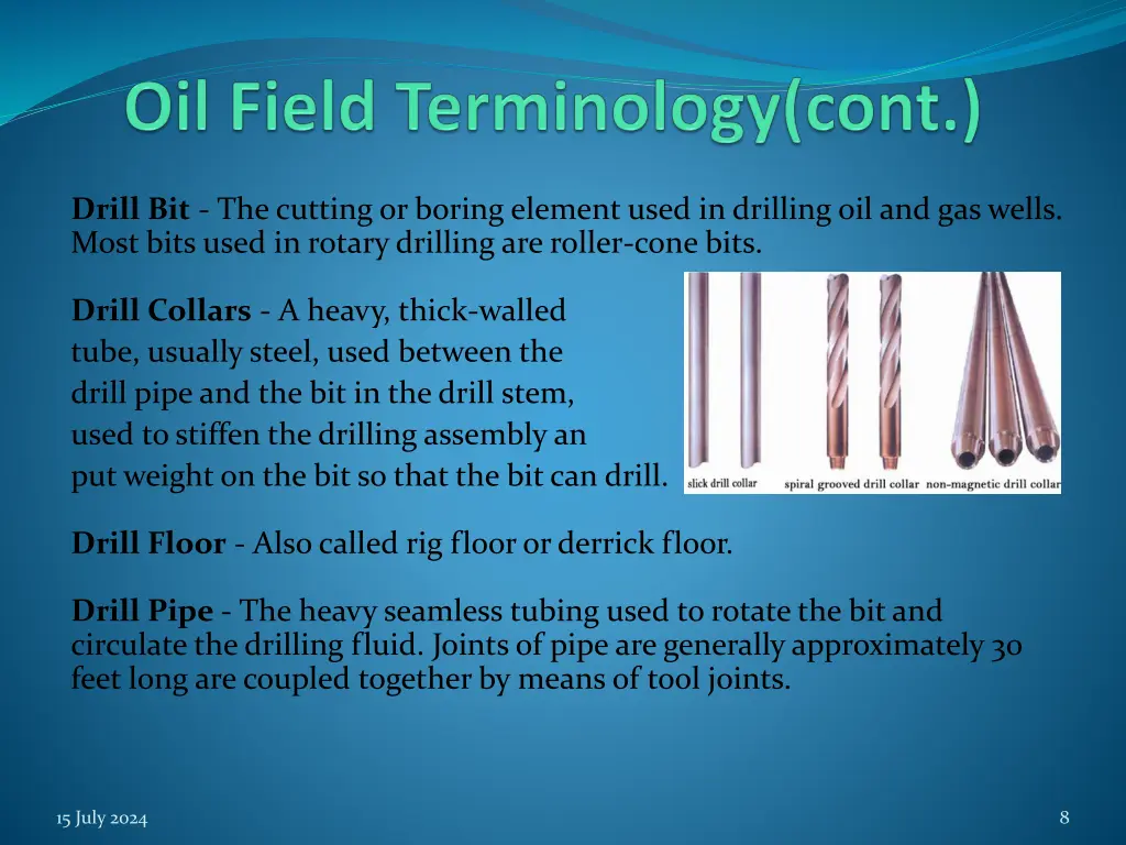 drill bit the cutting or boring element used