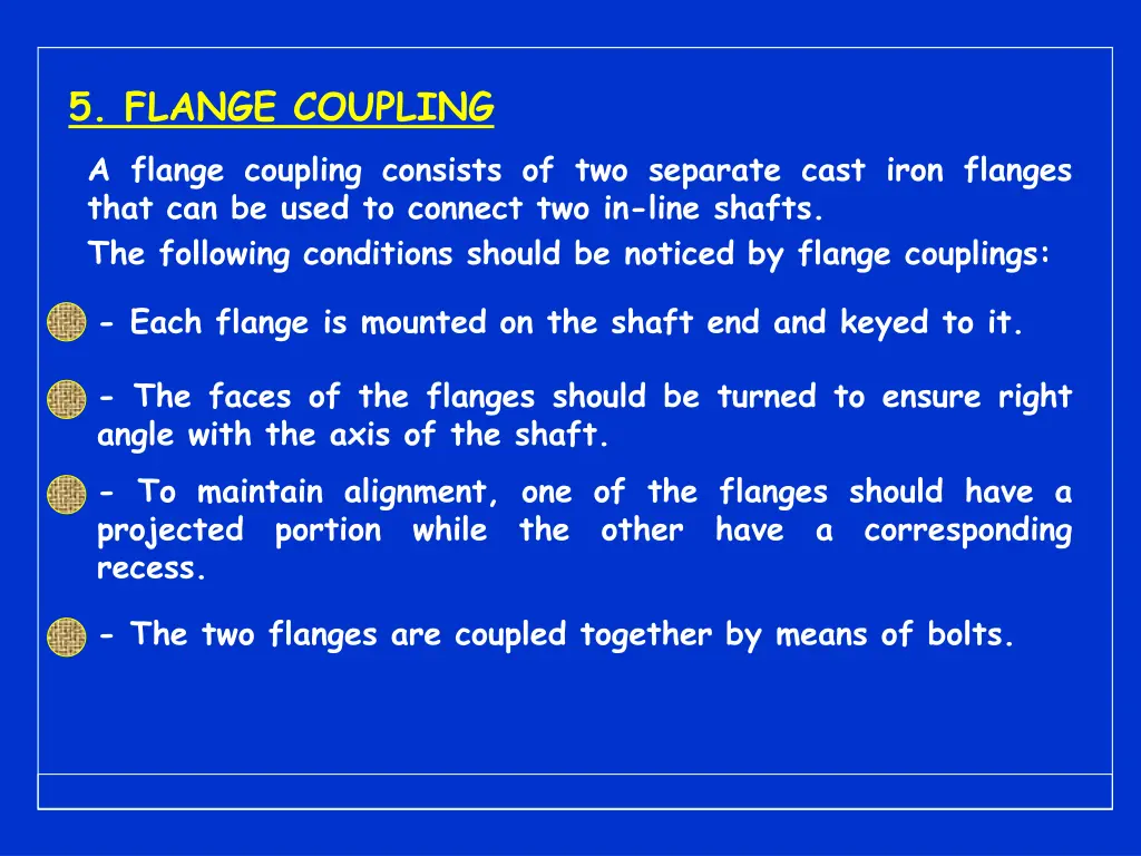 5 flange coupling a flange coupling consists