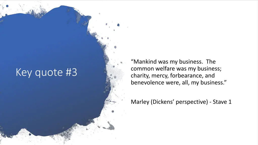 mankind was my business the common welfare