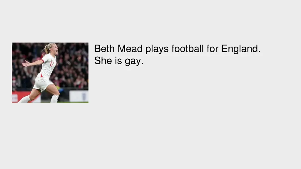 beth mead plays football for england she is gay