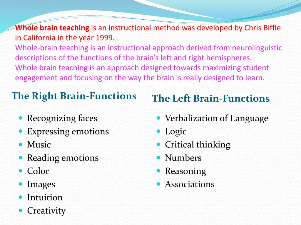 whole brain teaching is an instructional method