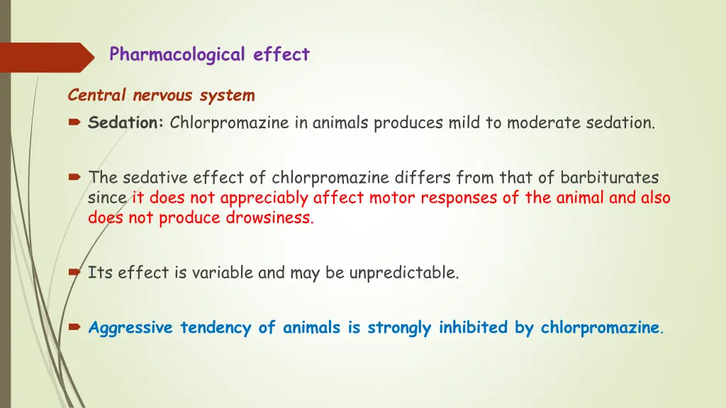 pharmacological effect