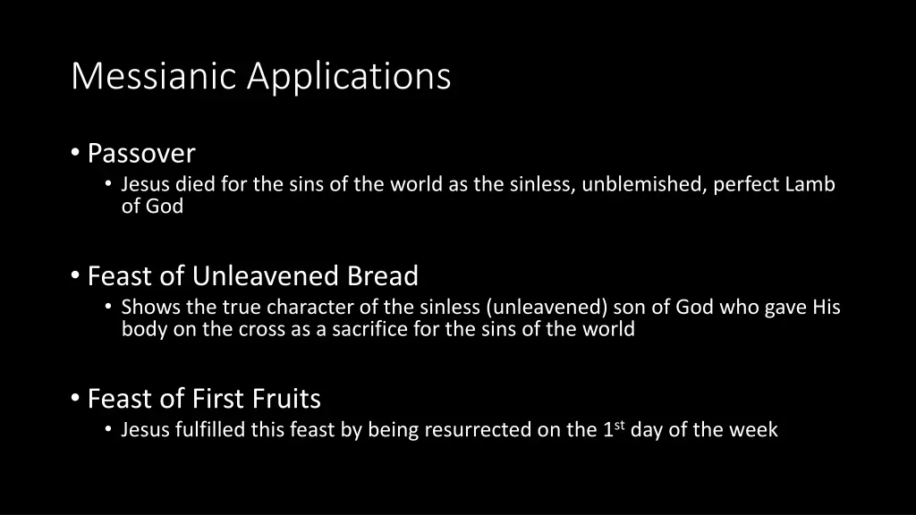 messianic applications