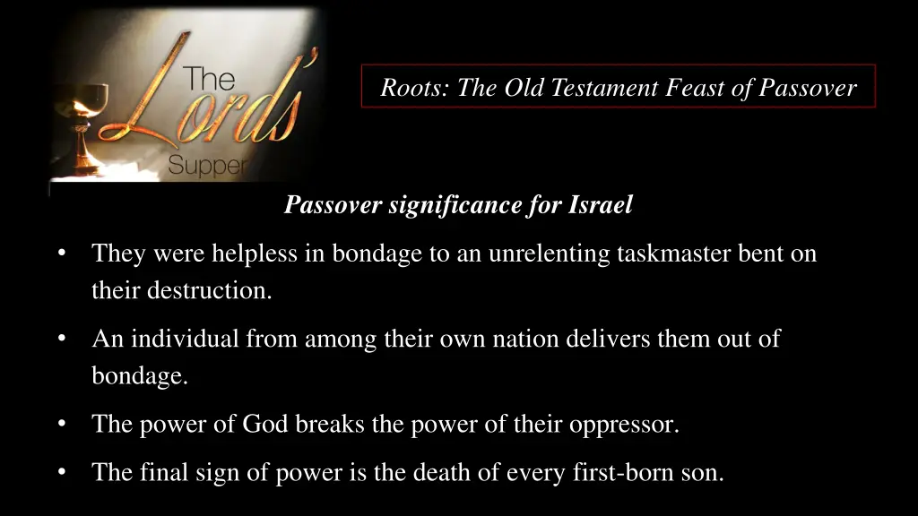 roots the old testament feast of passover 1