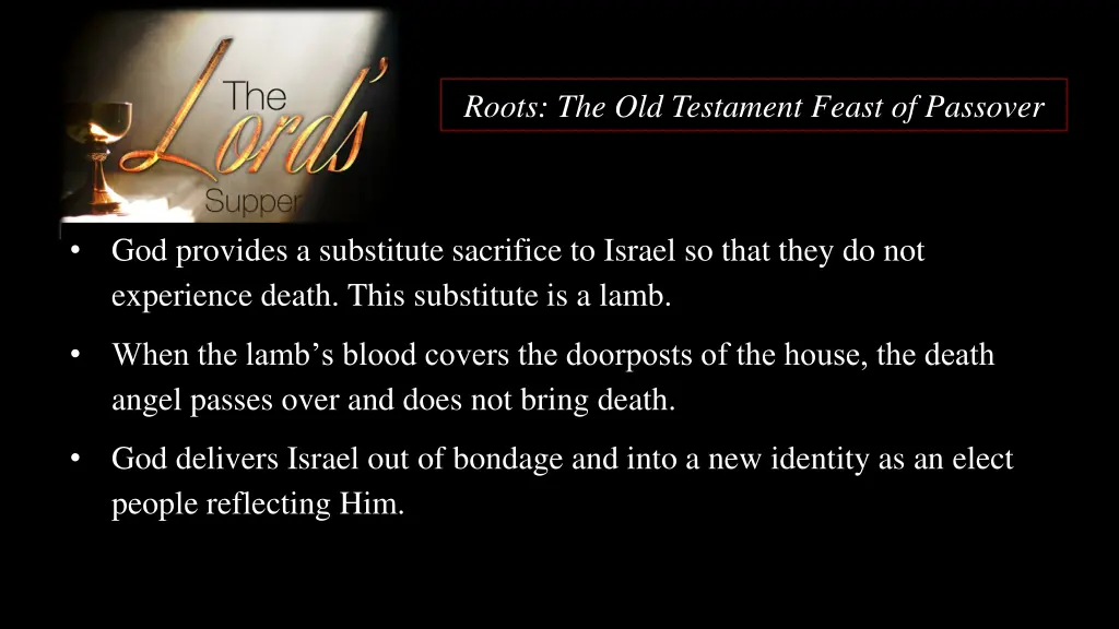 roots the old testament feast of passover 2