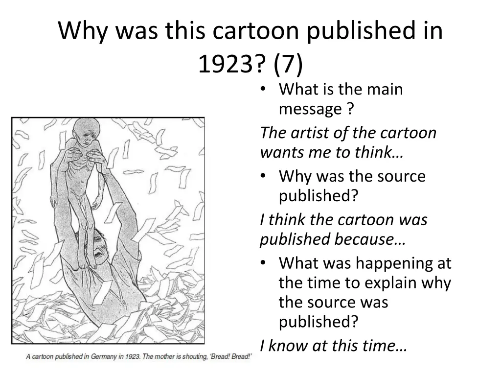 why was this cartoon published in 1923 7