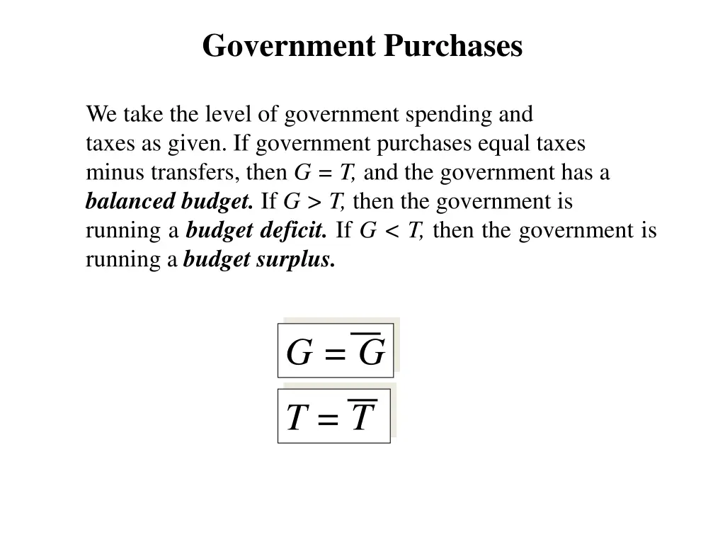 government purchases