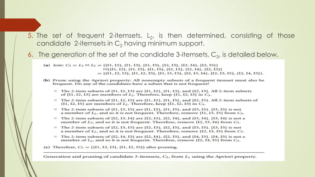 5 the set of frequent 2 itemsets l 2 is then