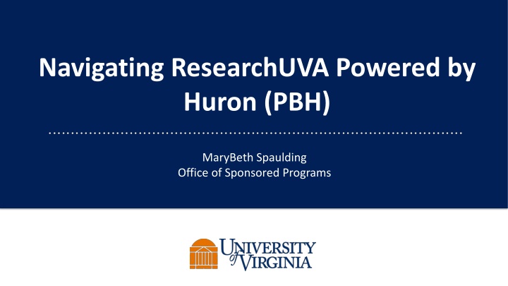 navigating researchuva powered by huron pbh