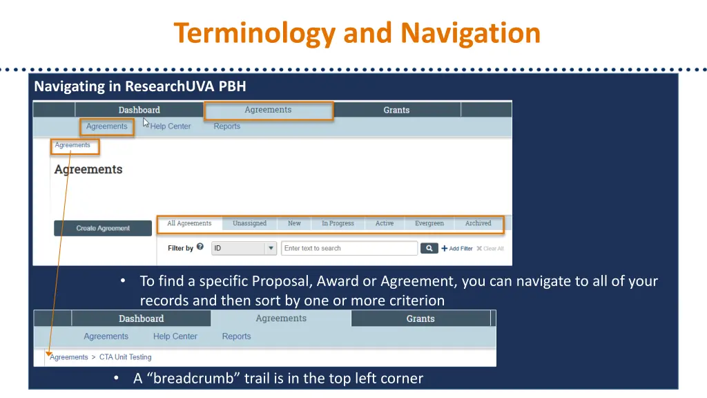 terminology and navigation 1