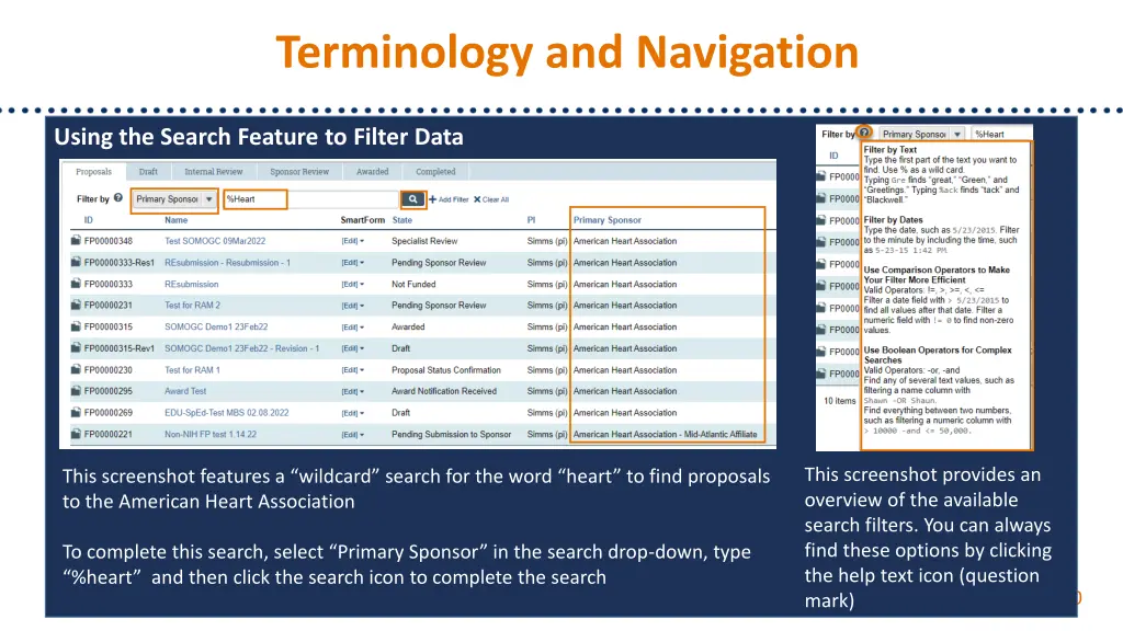 terminology and navigation 7