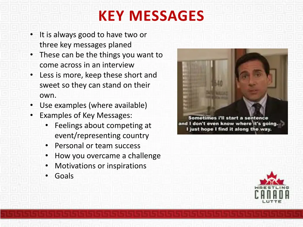 key messages