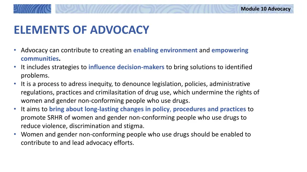 module 10 advocacy 2