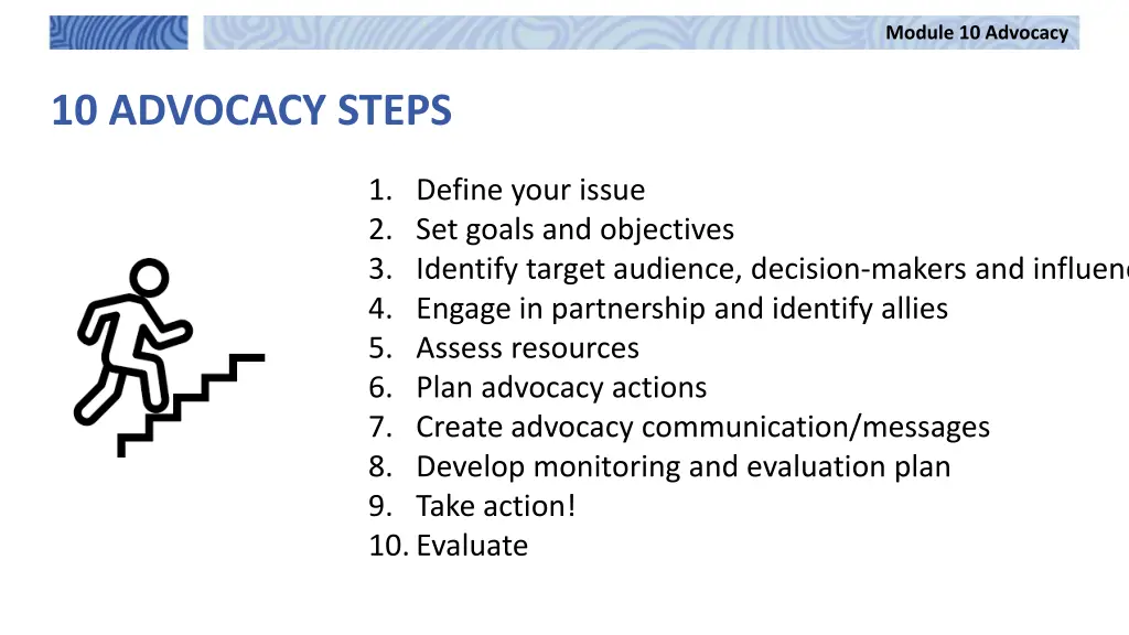 module 10 advocacy 3