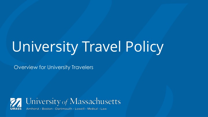 university travel policy