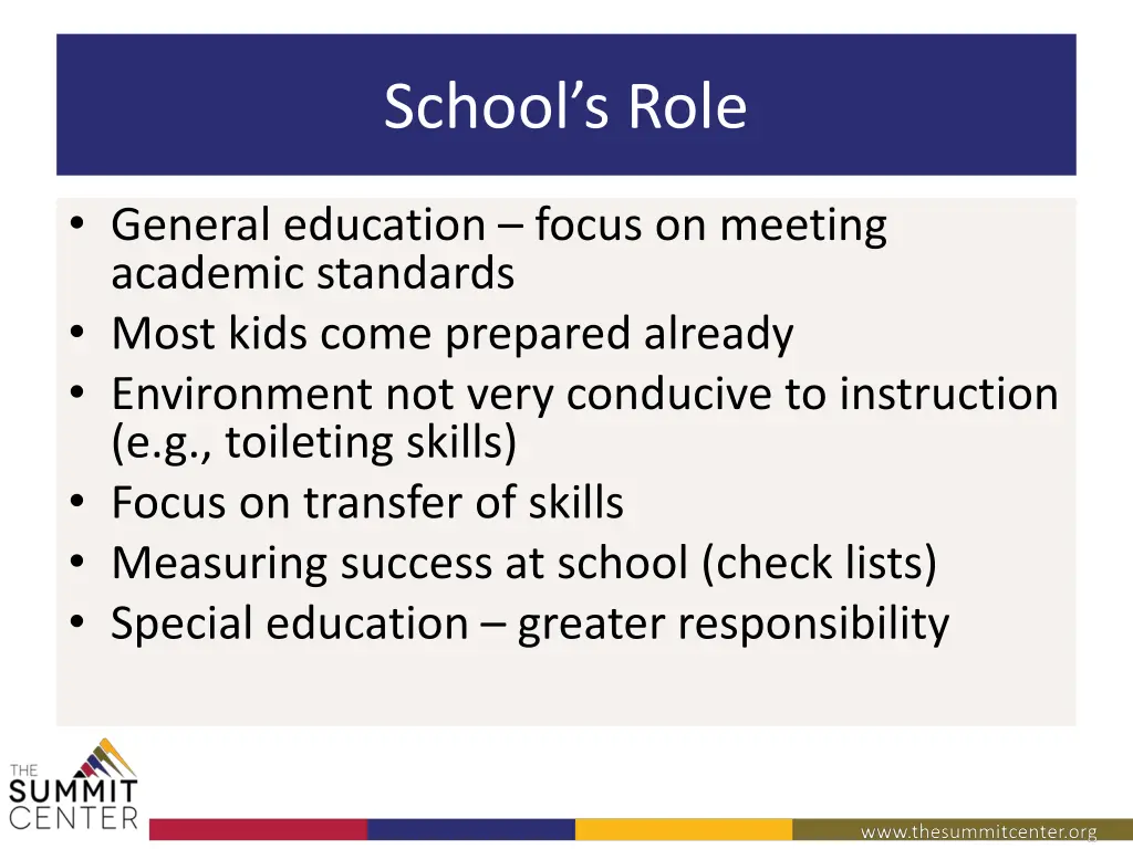 school s role 1