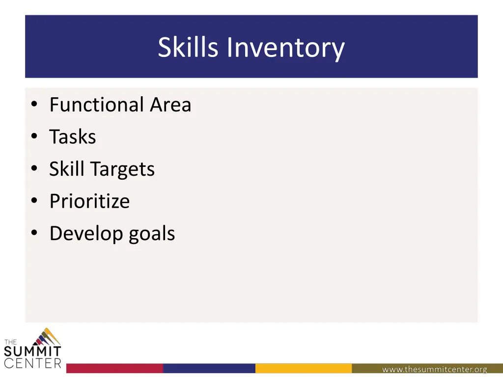 skills inventory