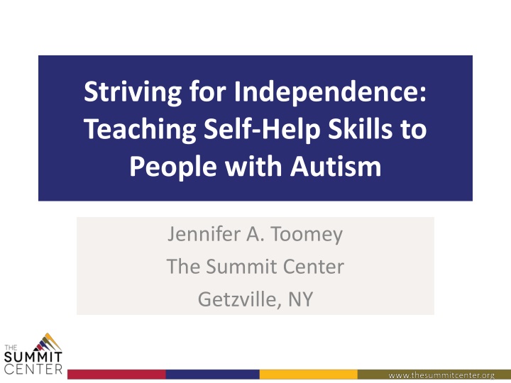 striving for independence teaching self help