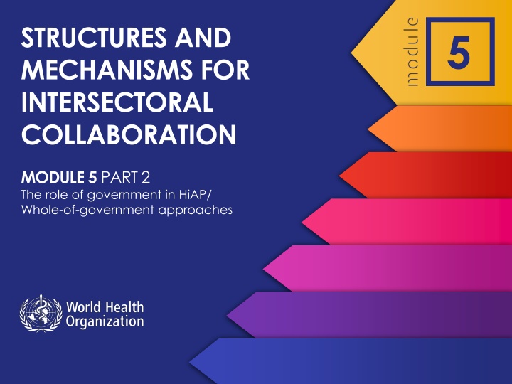 structures and mechanisms for intersectoral