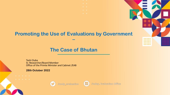 promoting the use of evaluations by government